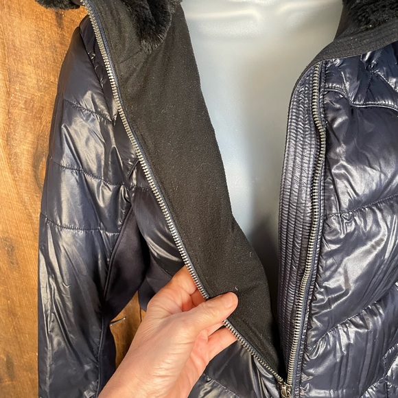 MARMOT Larkspur Dark Blue Down Puffer Jacket - Size Medium - Picture 7 of 14